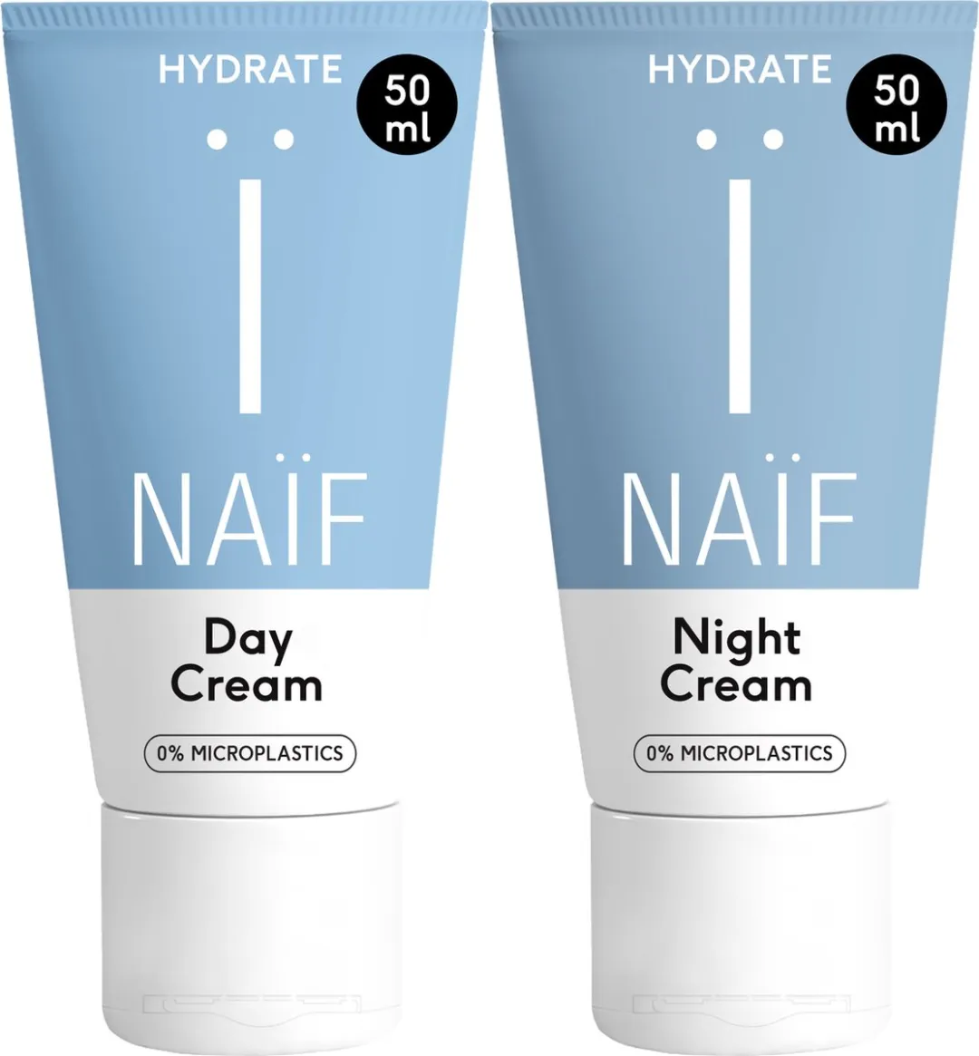 Naïf Dag- & Nachtcrème Voordeelset 2x50ml