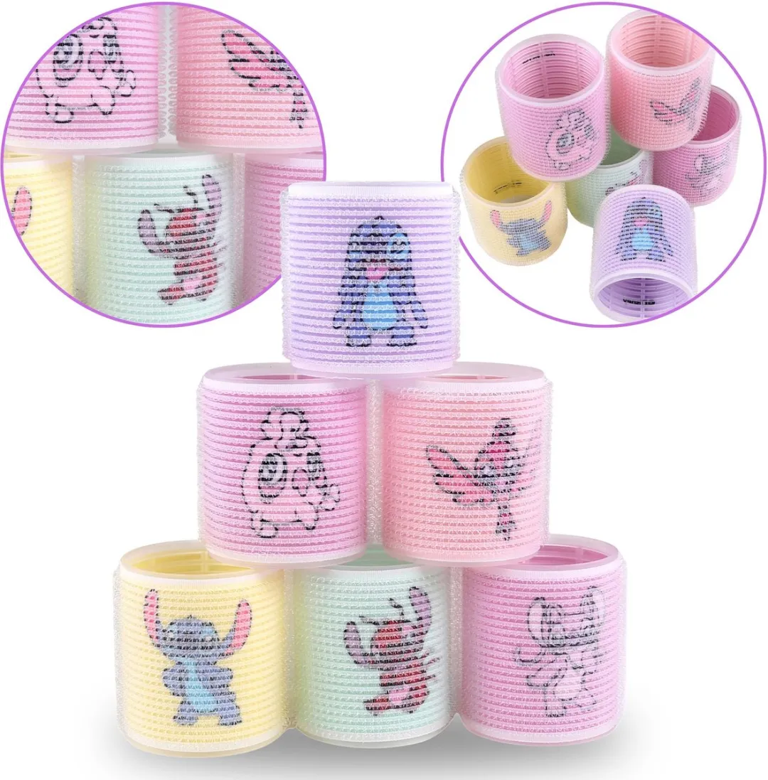 Disney Stitch & Angel Klittenband Haarrollers