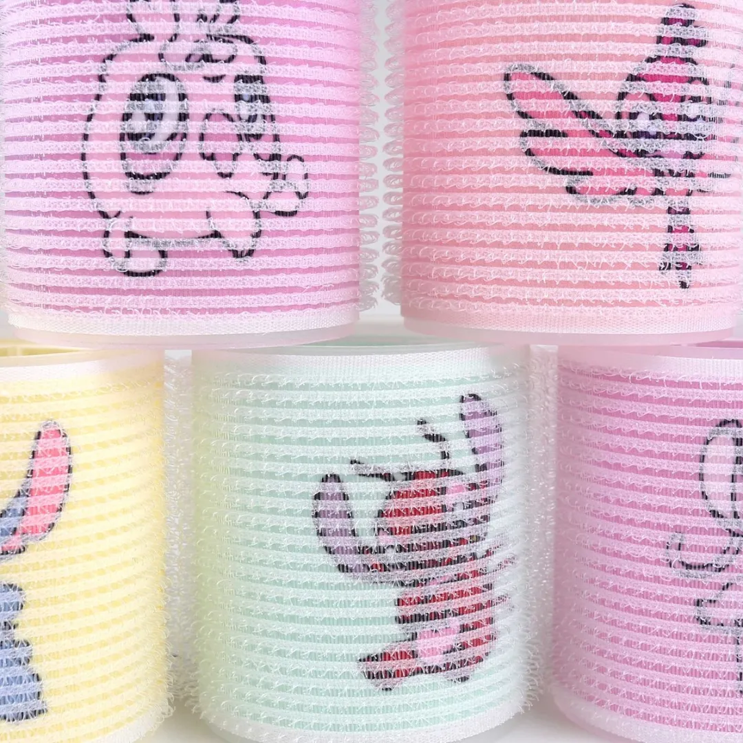 Disney Stitch & Angel Klittenband Haarrollers - 6 Stuks - Ø55mm