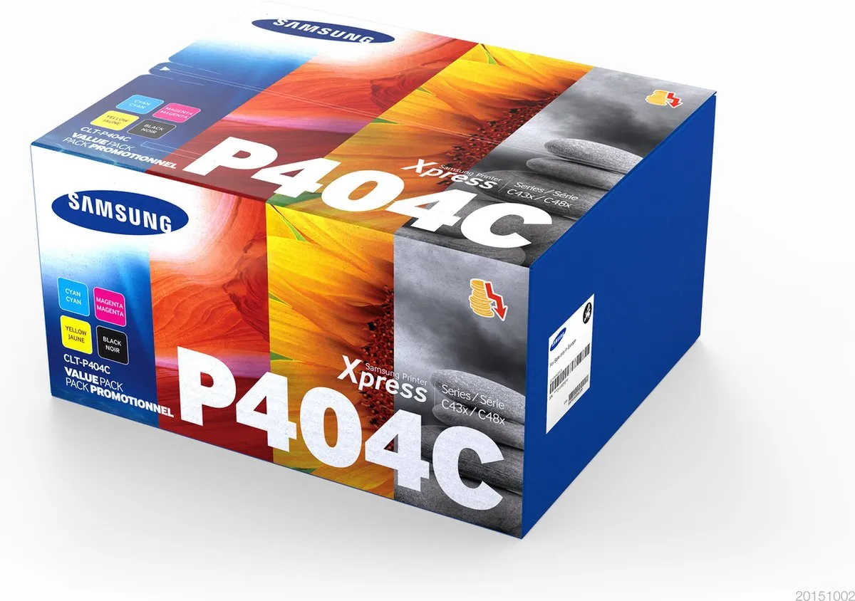 Samsung CLT-P404C Tonercartridges - 4 Stuks (Zwart/Cyaan/Magenta/Geel)