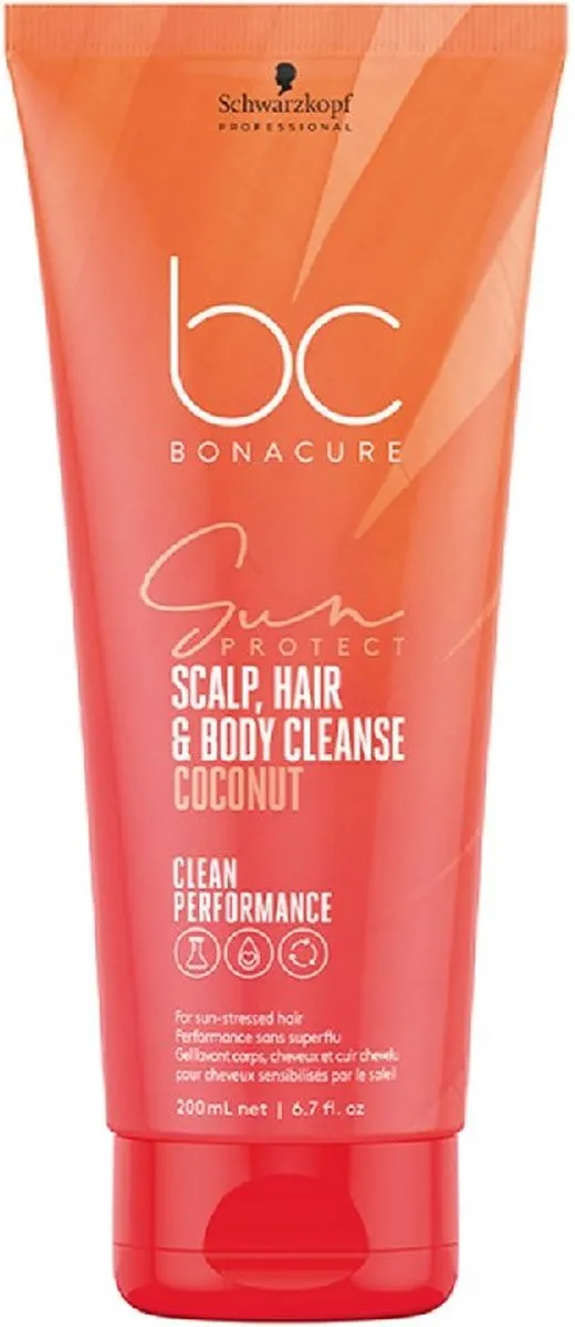 Schwarzkopf BC Bonacure Sun 3-in-1 Haar & Lichaam Reiniger 200ml