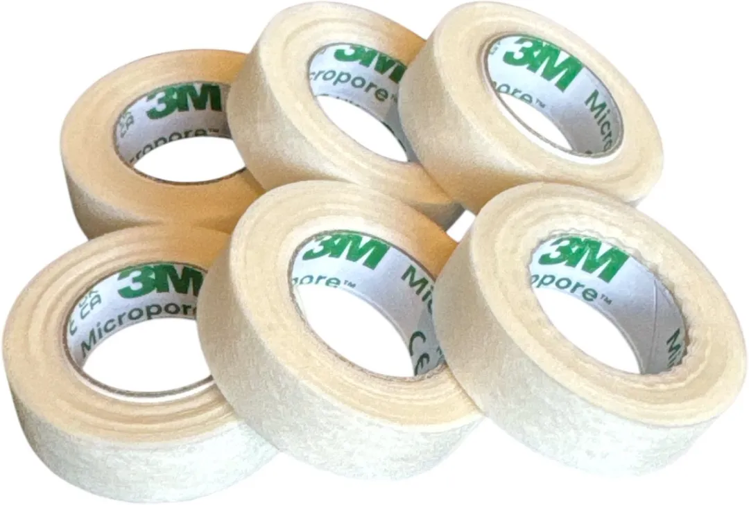 3M Micropore Tape 1,25cm x 9,1m - 6 Stuks