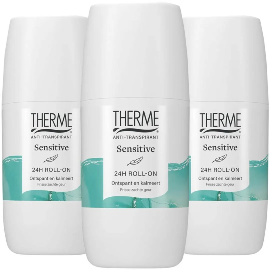 Therme Anti-Transpirant Sensitive Roller 3x60ml
