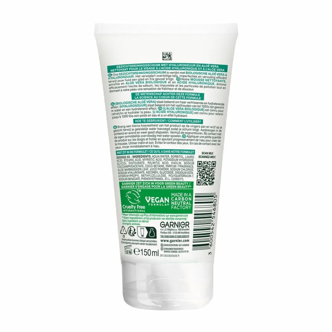 Garnier SkinActive Hyaluronzuur Gezichtsreinigingsschuim 3x150ml