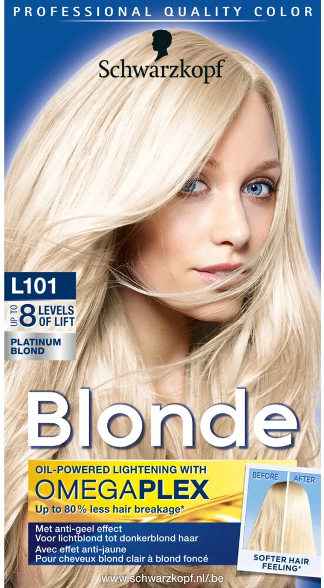 Schwarzkopf - Haarverf - Blonde Platinum Blond L101 - Voordeelverpakking - 2 stuks - Haarkleur - Haarkleuring