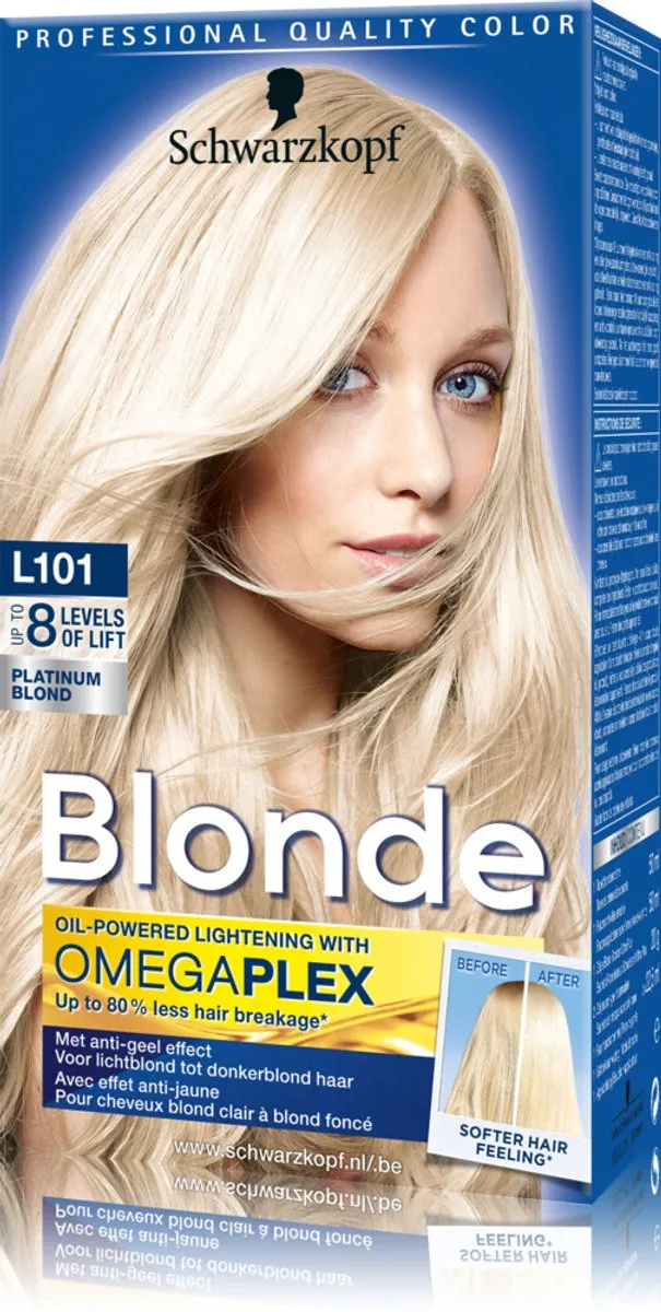Schwarzkopf - Haarverf - Blonde Platinum Blond L101 - Voordeelverpakking - 2 stuks - Haarkleur - Haarkleuring