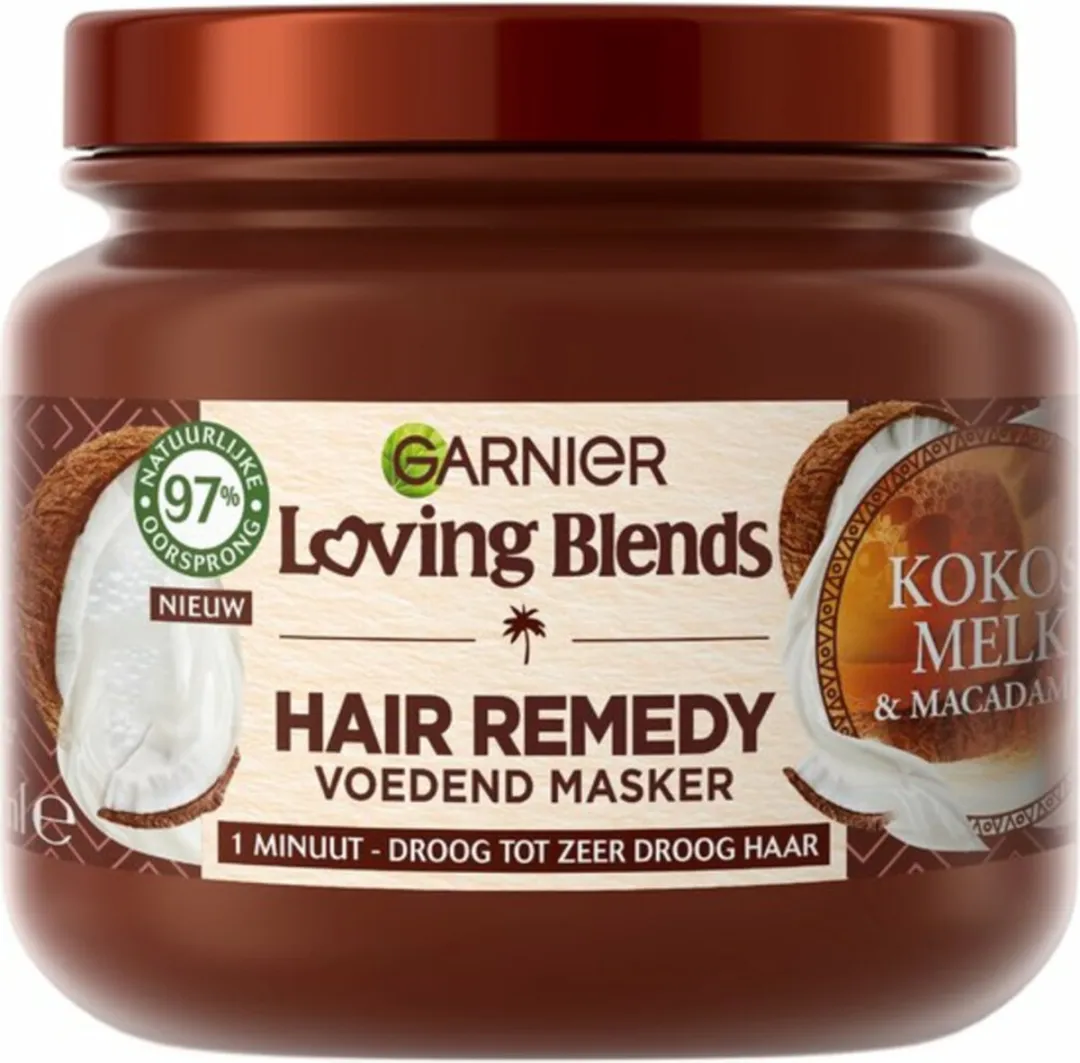 Garnier Loving Blends Haarmasker Kokosmelk & Macadamia 340ml - 10 Stuks