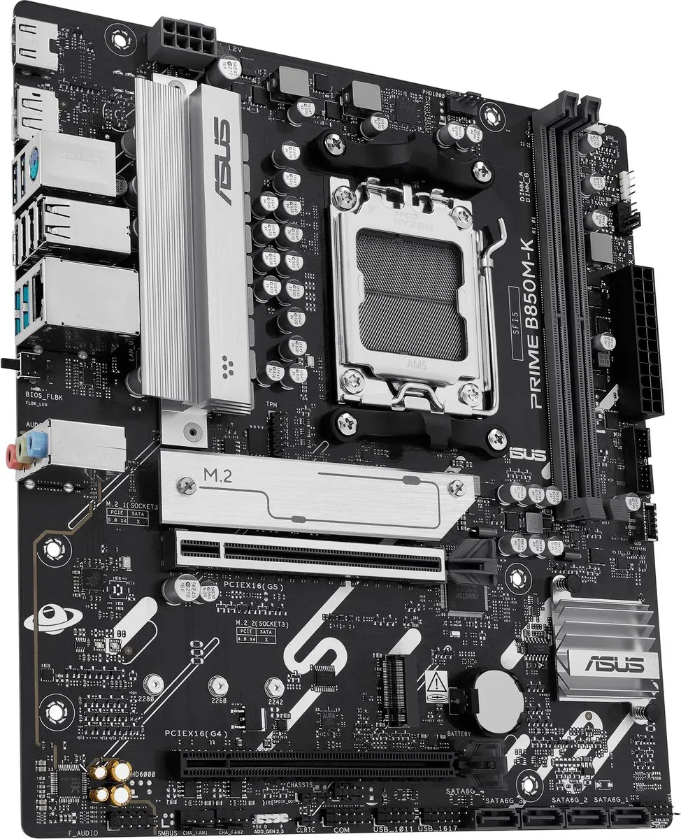 ASUS PRIME B850M-K AM5 B850 Micro-ATX Moederbord - afbeelding 6 van 6