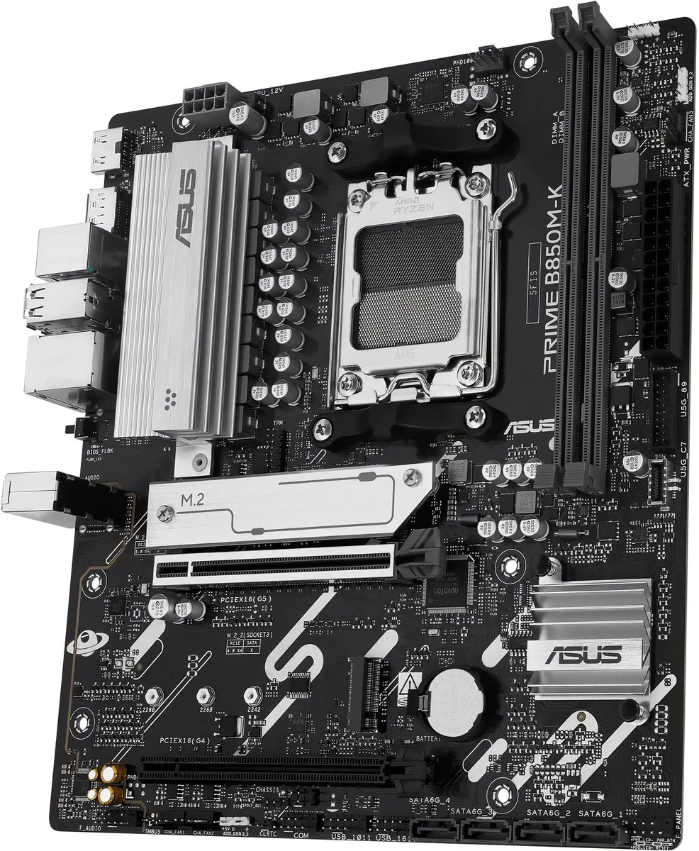 ASUS PRIME B850M-K AM5 B850 Micro-ATX Moederbord