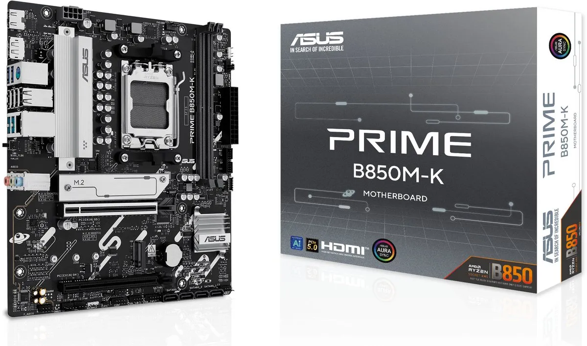 ASUS PRIME B850M-K AM5 B850 Micro-ATX Moederbord