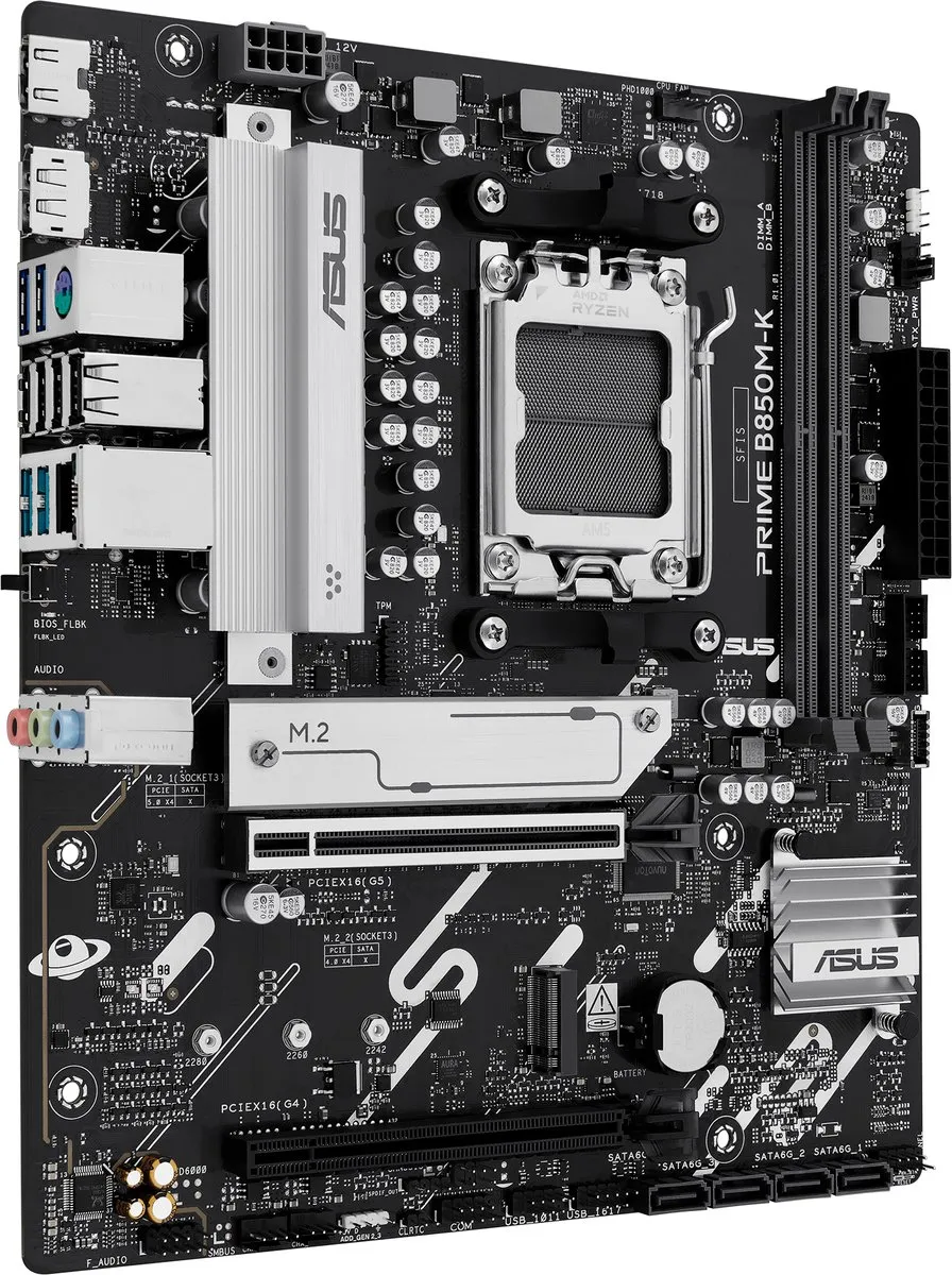 ASUS PRIME B850M-K AM5 B850 Micro-ATX Moederbord
