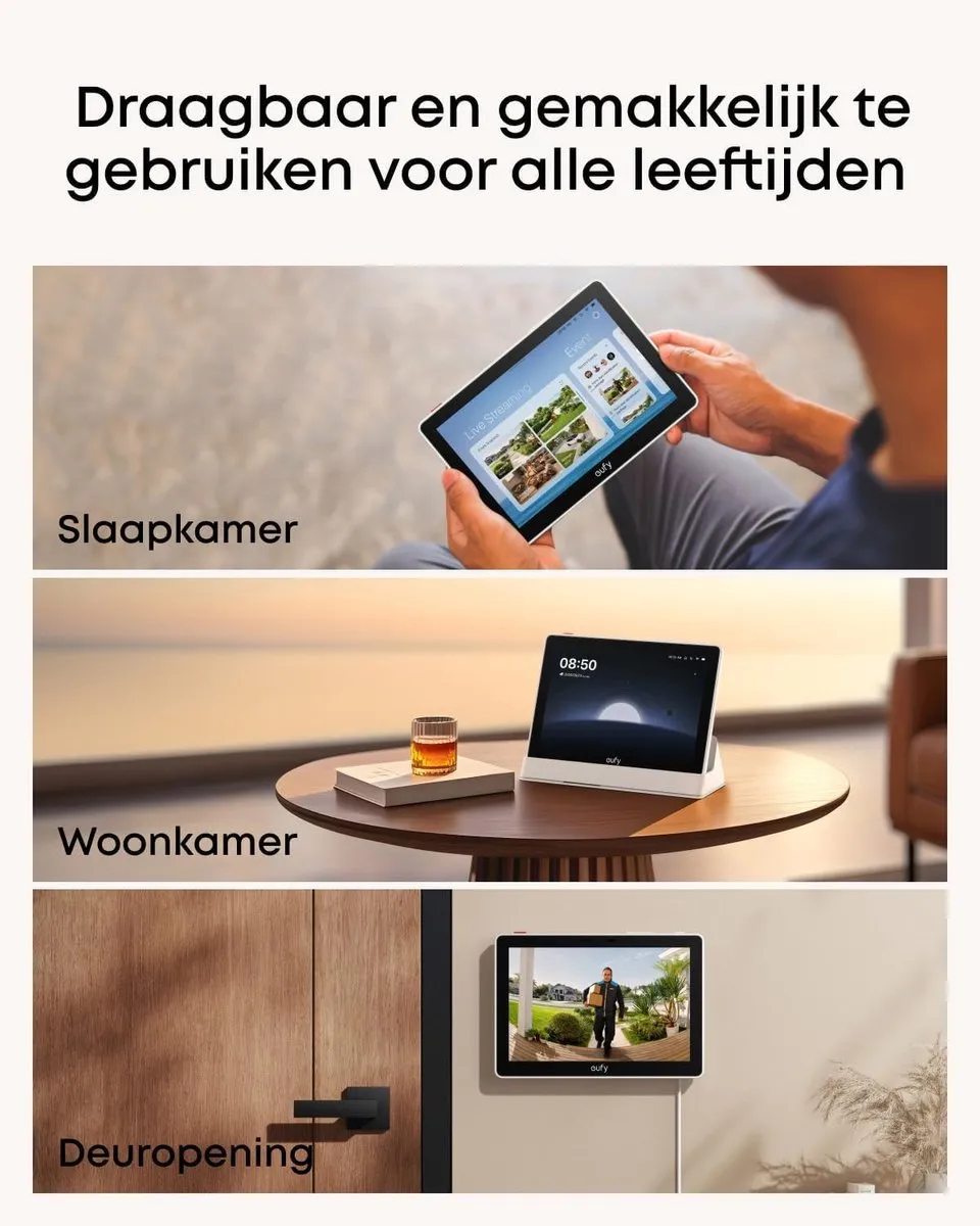 Eufy eufyCam S4 2-Camera Set - Wit + Smart Display E10