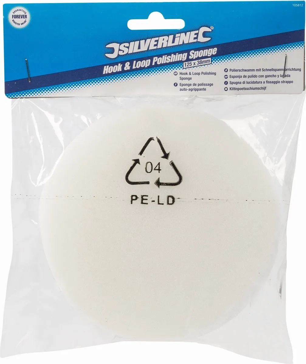 Silverline PU-schuim Polijstschijf Ø125mm - Metaal/Glas