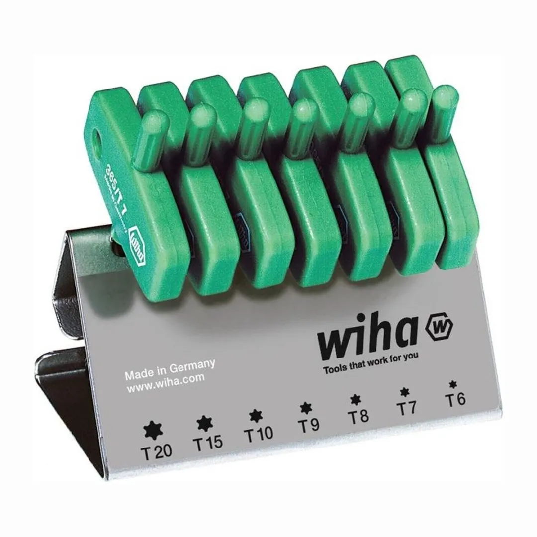 Wiha 365 VB Schroevendraaierset 7-delig - T6 t/m T20 Groen
