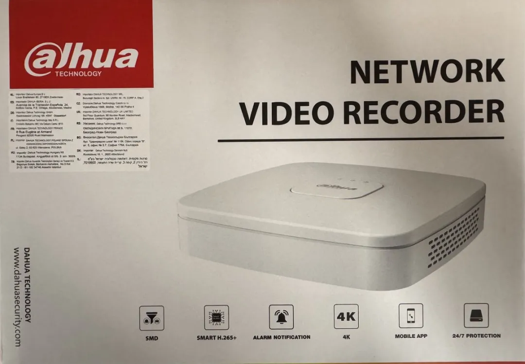 Dahua NVR4104-P-4KS3 4K PoE NVR