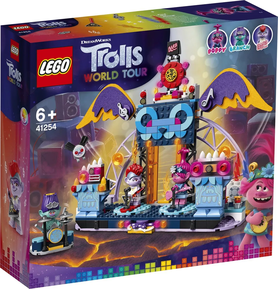 LEGO Trolls Volcano Rock City Concert 41254