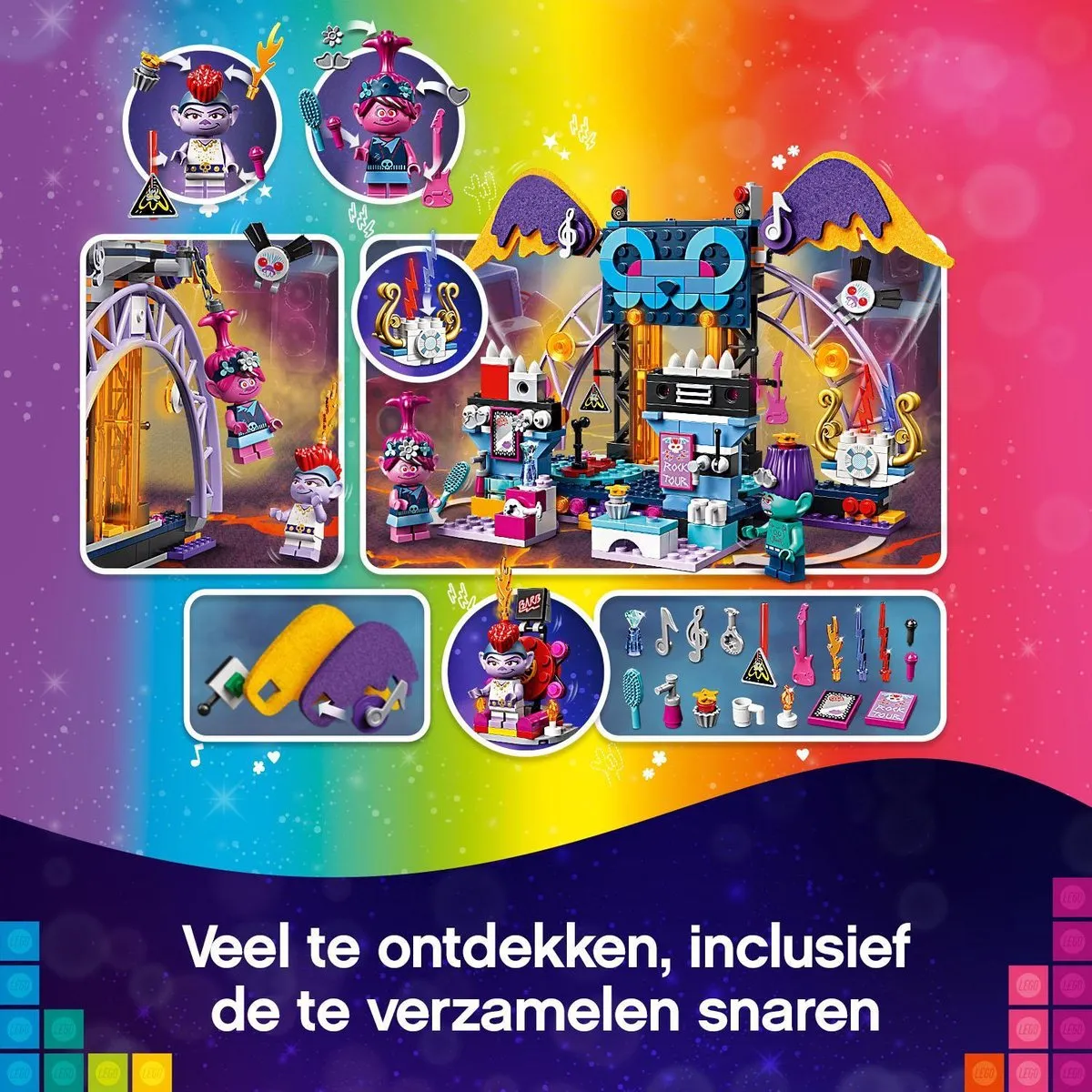 LEGO Trolls Volcano Rock City Concert 41254 - 103 Stukken - afbeelding 6 van 6