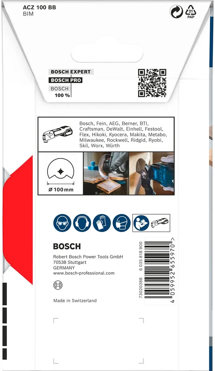 Bosch Professional ACZ 100 BB Segmentzaagblad 100mm - Starlock - Bi-Metaal