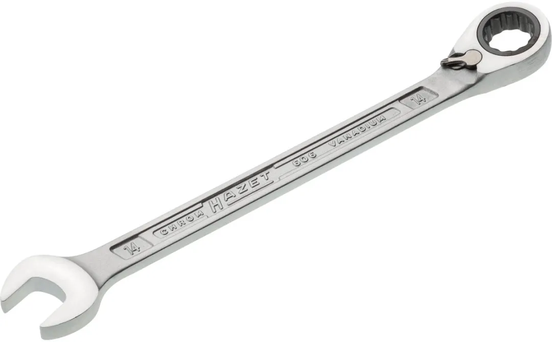 Hazet Steek-/Ringratelsleutel 14mm - Zilver