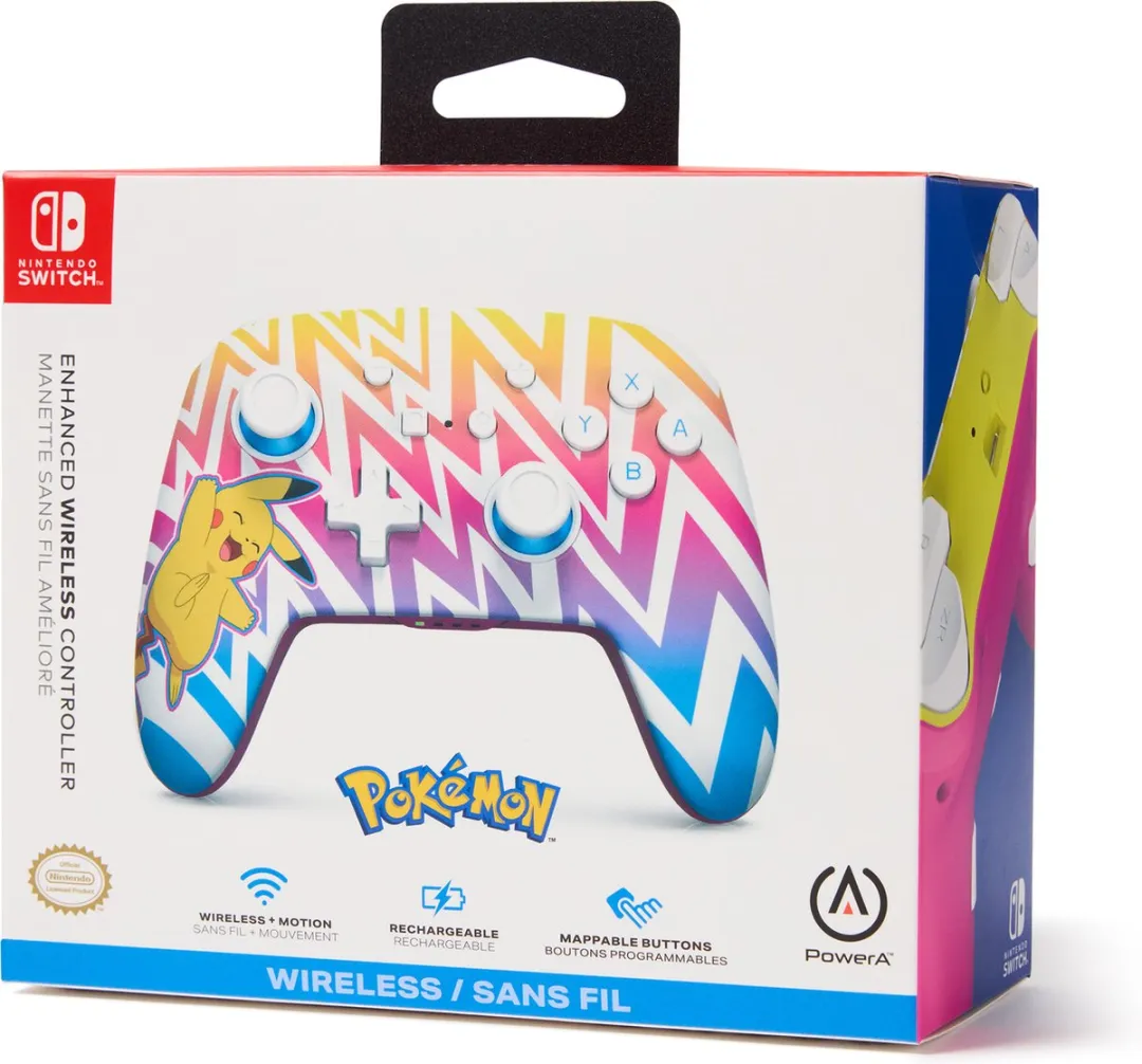 PowerA Geavanceerde Draadloze Controller NSGP0262-01 - Vibrant Pikachu - afbeelding 6 van 6