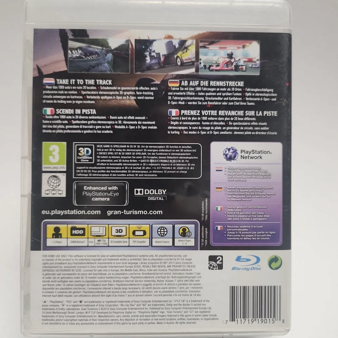 Sony PlayStation Gran Turismo 5 Essentials Edition