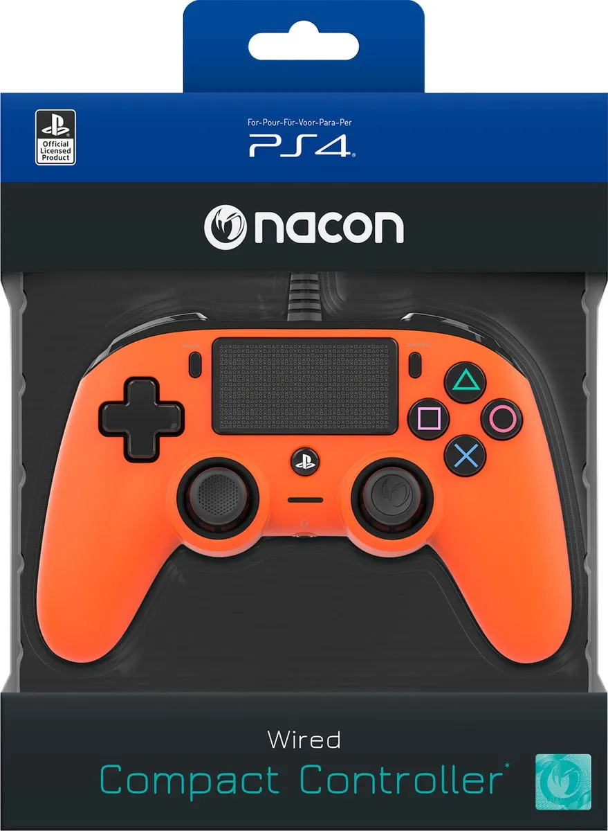 Nacon PS4 Official Licensed Compact Controller - Oranje - afbeelding 6 van 6