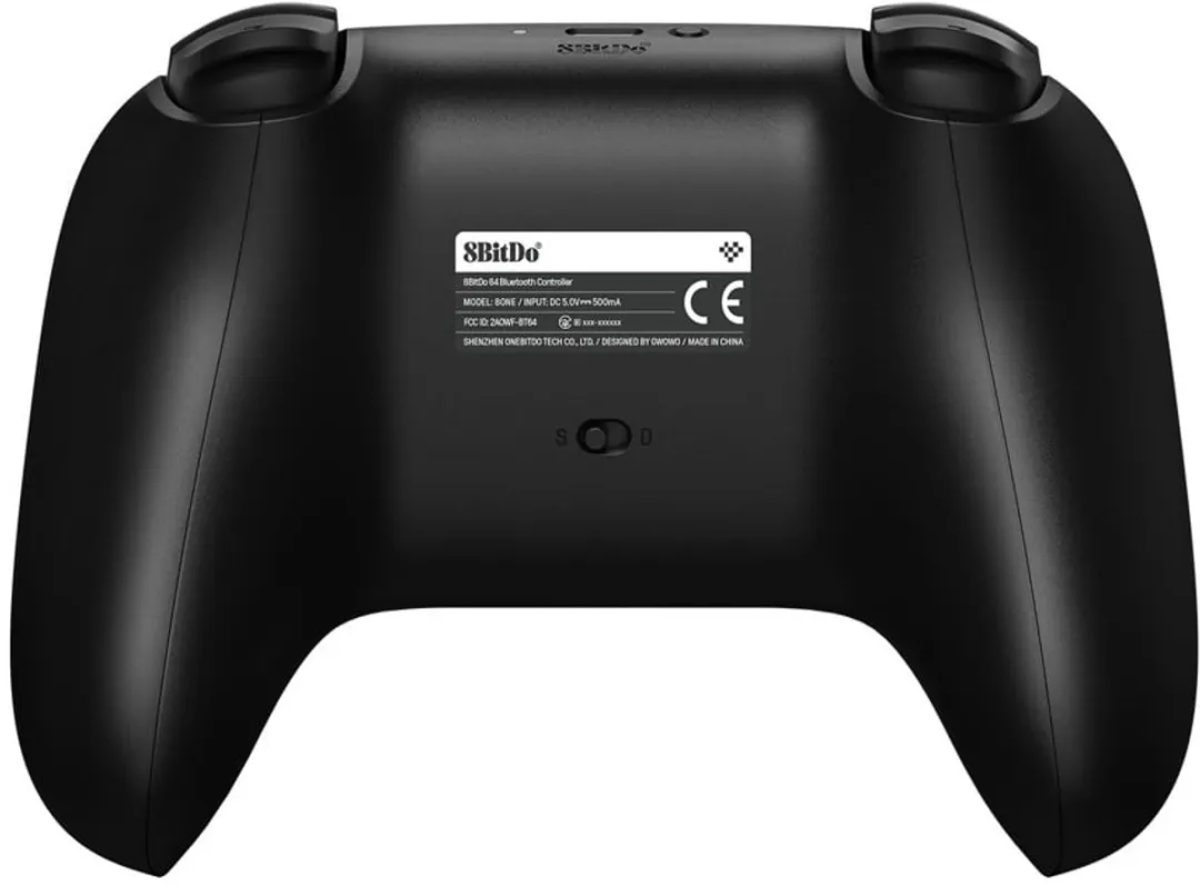 8Bitdo 64 Bluetooth Gamepad RET00615 - Zwart - afbeelding 6 van 6