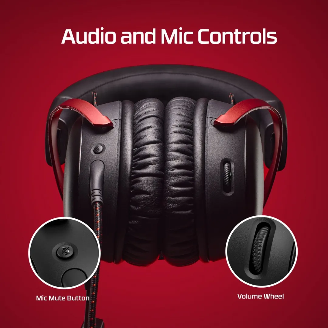 HyperX Cloud III 727A9AA Gaming Headset - Zwart/Rood