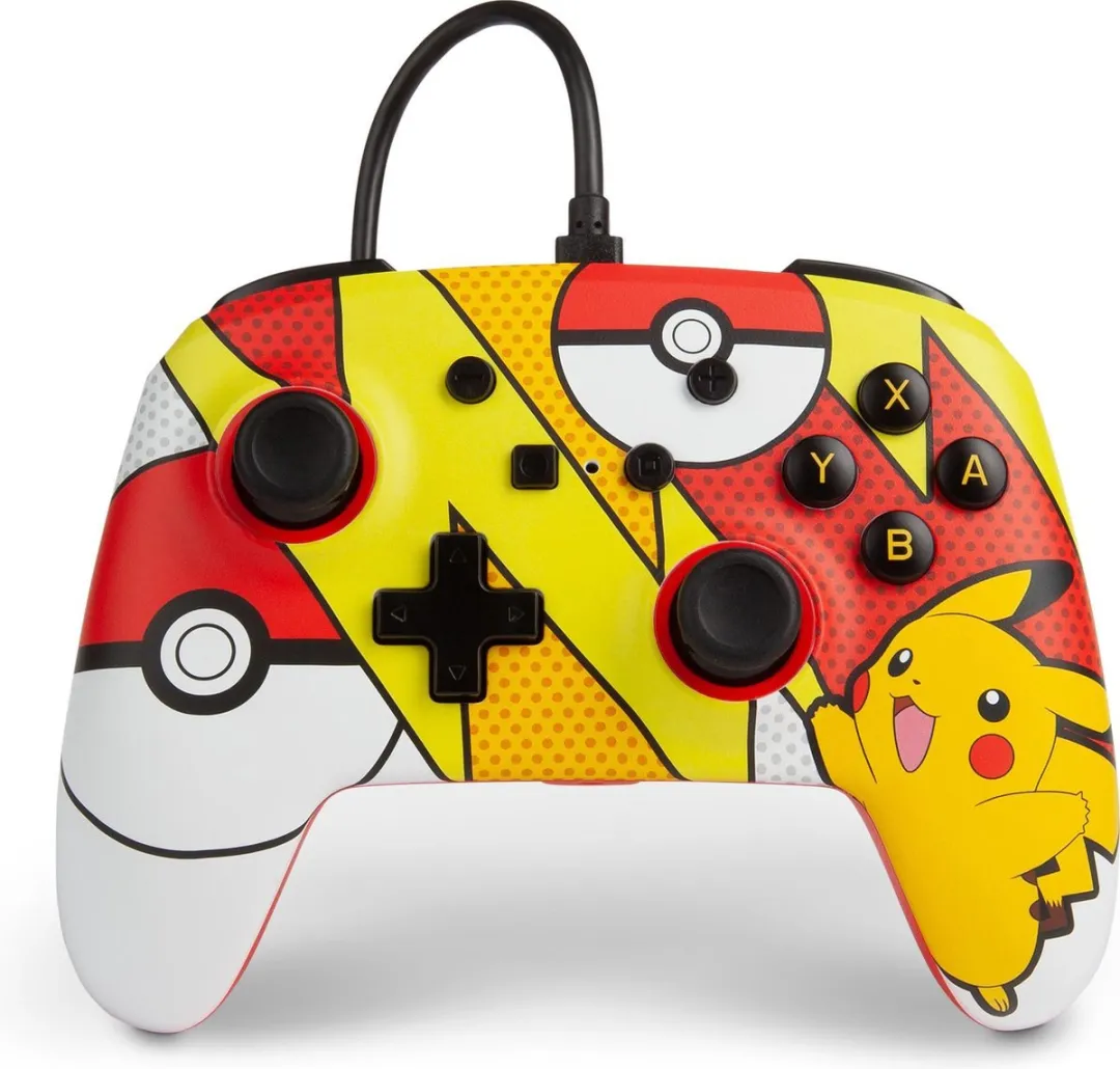 PowerA Enhanced Nintendo Switch Controller Pikachu Pop Art