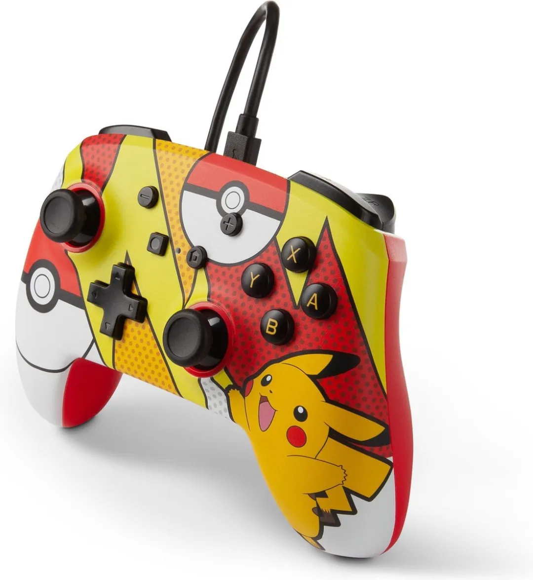 PowerA Enhanced Nintendo Switch Controller Pikachu Pop Art - 16 Knoppen - Multicolour