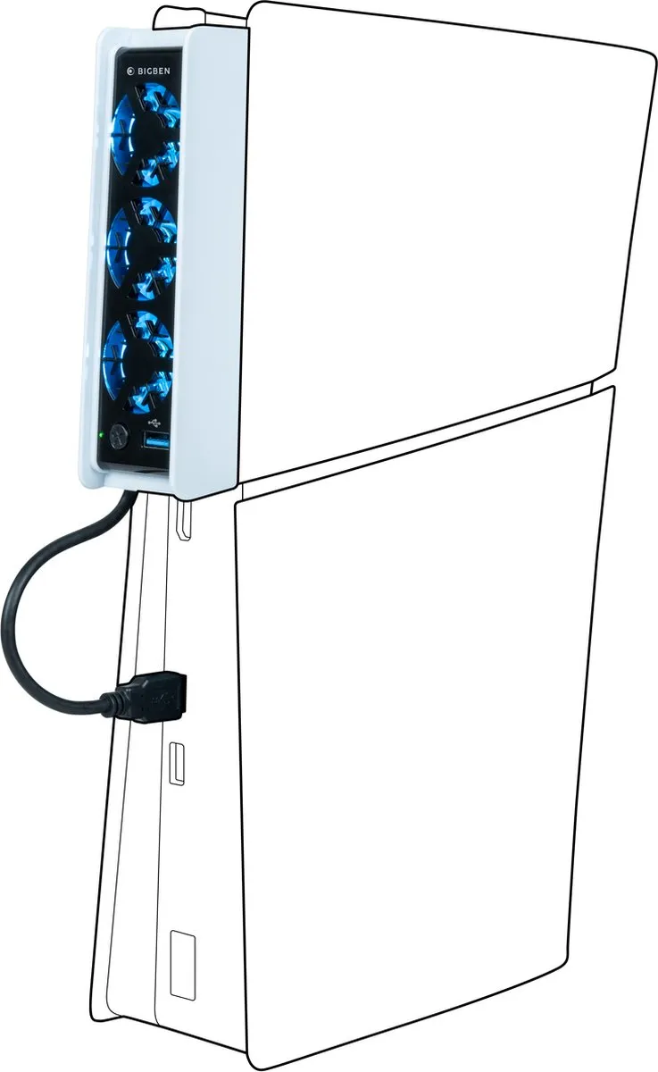 Nacon PS5 Slim USB Koelventilator met LED - PS5SCOOLINGFAN