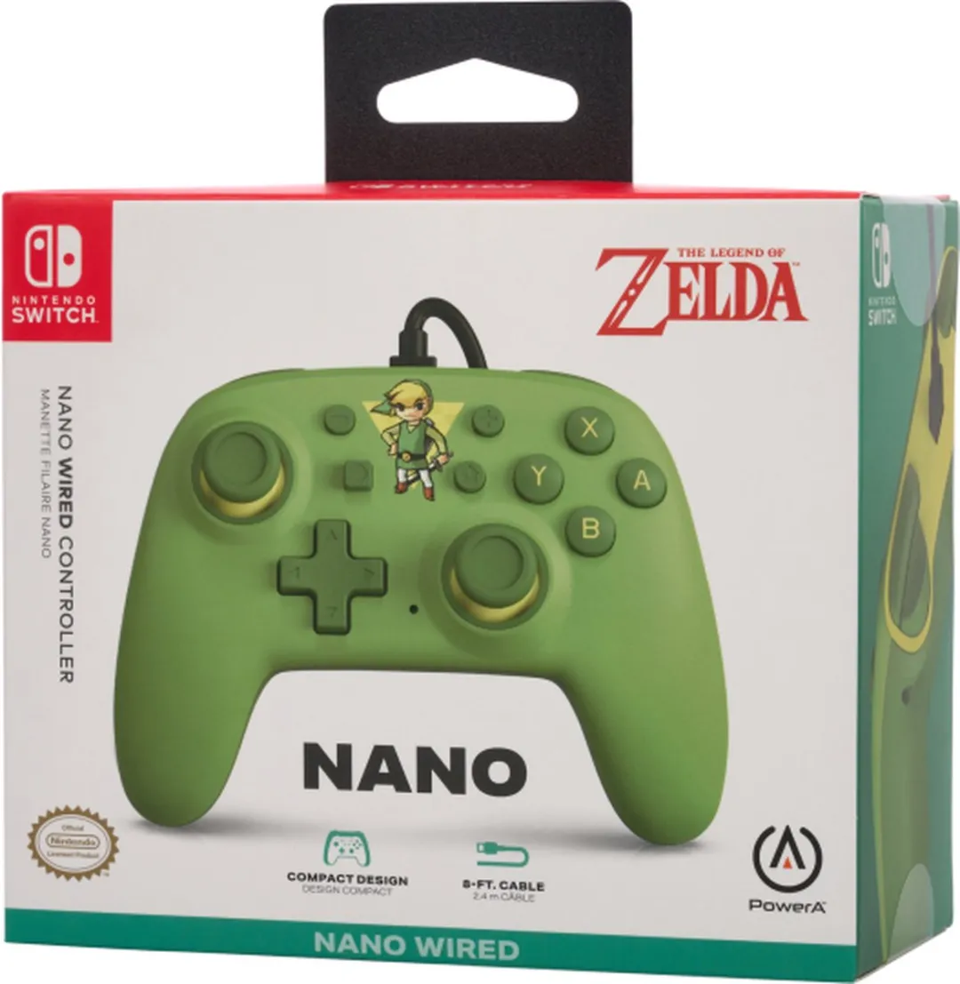 PowerA Nano NSGP0203-01 Bedrade Controller - Toon Link Groen