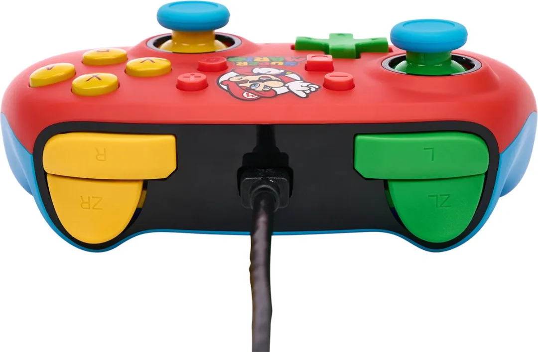 POWERA NSGP0123-01 Bedrade Controller Nintendo Switch - Mario Medley Rood/Blauw