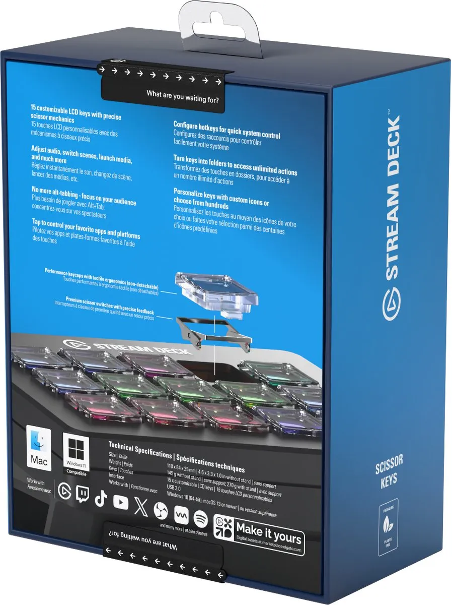Elgato Stream Deck MK.2 15 Knoppen - PC/Mac - Zwart