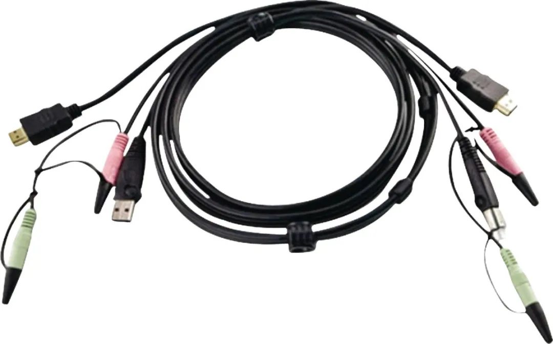 Aten KVM Kabel 14016671 - USB/HDMI 2.0m Grijs
