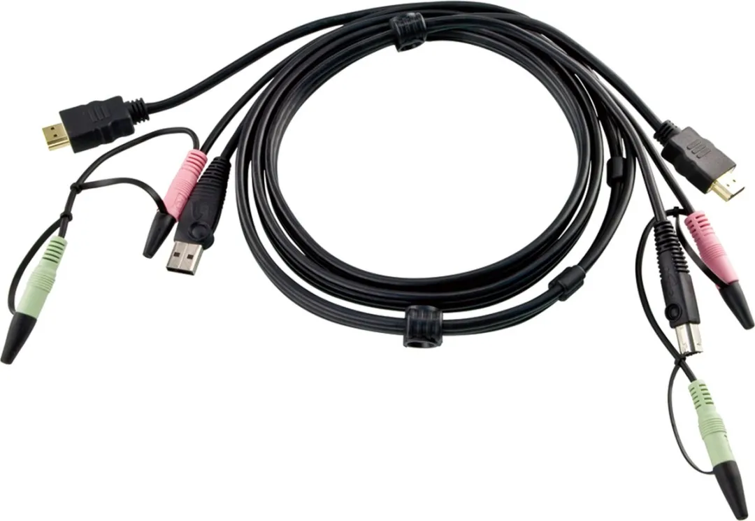 Aten KVM Kabel 14016671 - USB/HDMI 2.0m Grijs