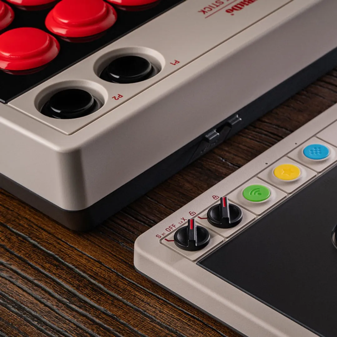 8Bitdo Arcade Controller RET00620 - Zwart/Grijs - afbeelding 6 van 6