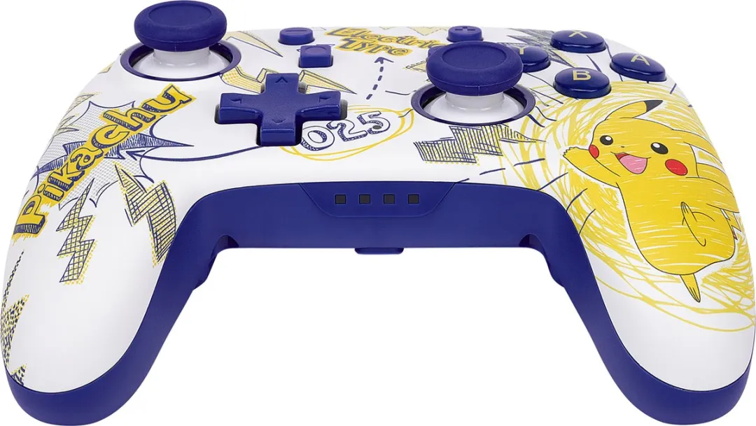 PowerA Nano NSGP0063-01 Draadloze Controller Pokémon Pikachu - Wit/Blauw/Geel