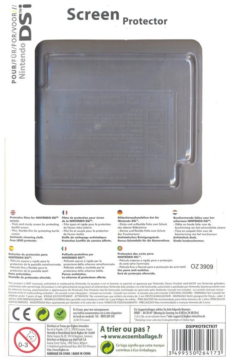 Bigben DSIPROTECTKIT Screenprotector Nintendo DSi
