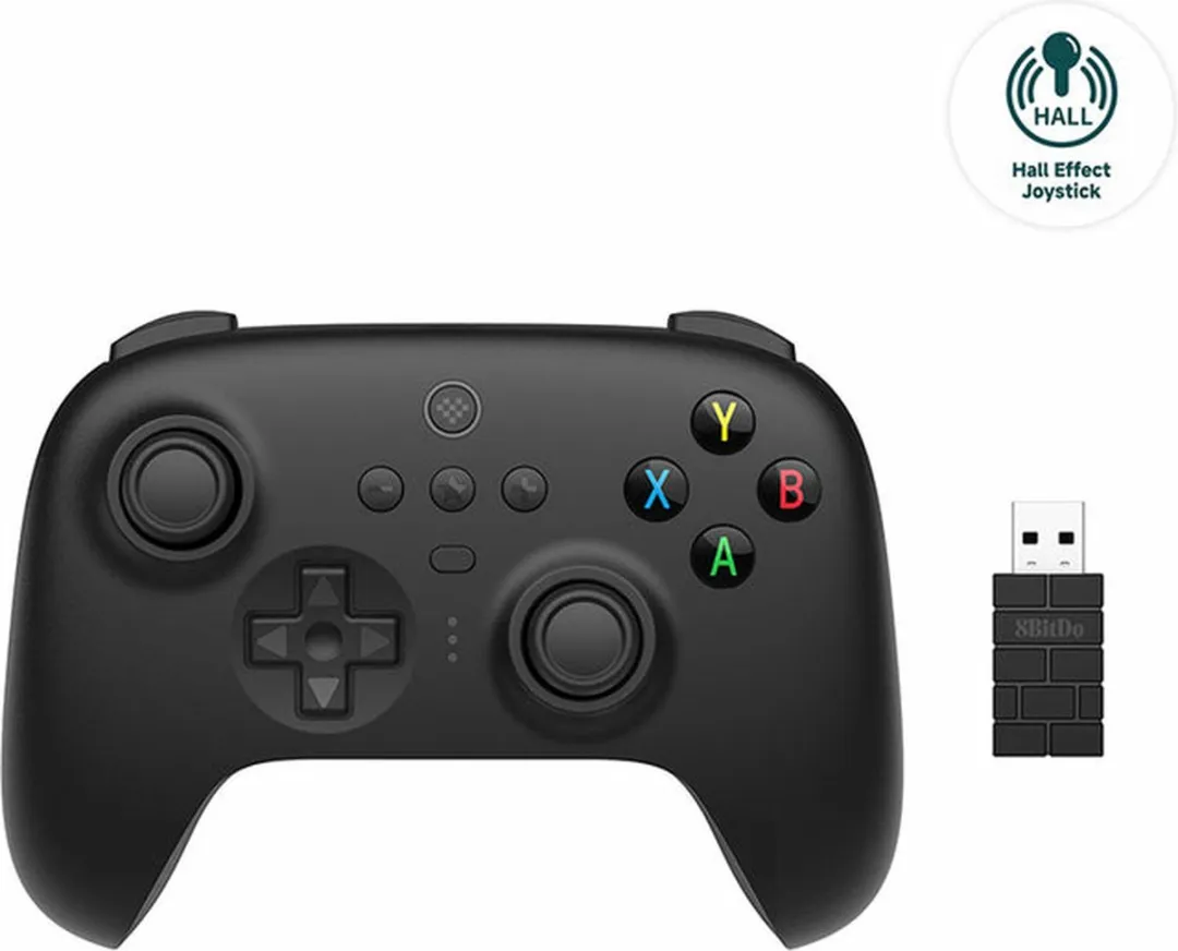8Bitdo Ultimate RET00414 Gamepad - Bluetooth/RF/USB - 14 Knoppen - Zwart
