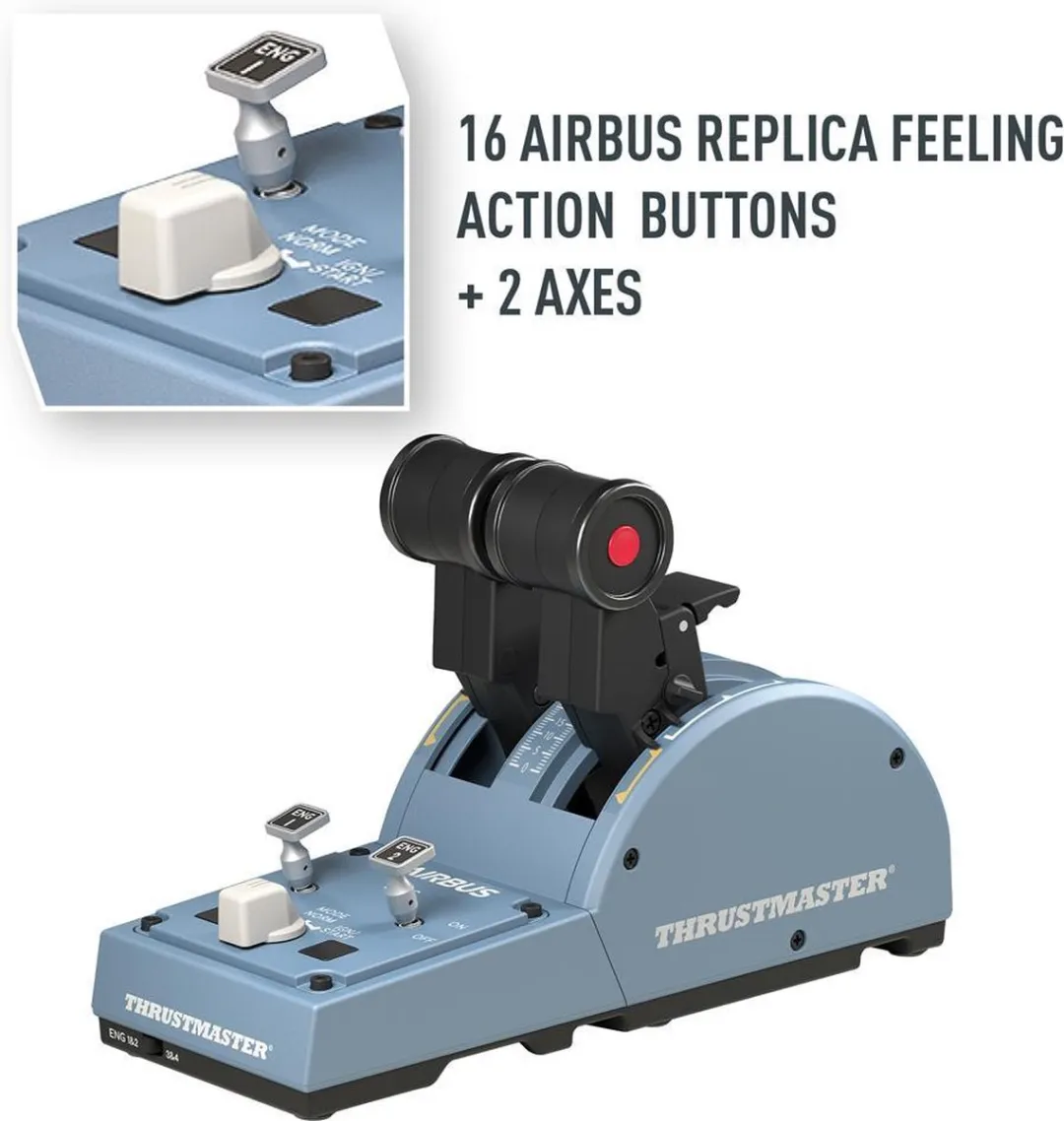 Thrustmaster TCA Officer Pack Airbus Edition Flight Control - 16 Knoppen
