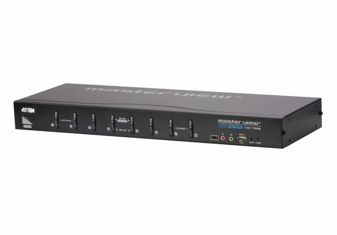 ATEN CS1768 KVM Switch DVI USB Audio 8 Poorten