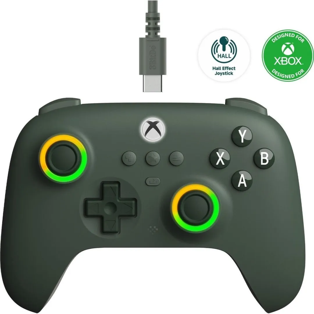 8Bitdo Ultimate C RET00459 Gamepad - Groen - Bedraad - Xbox/PC