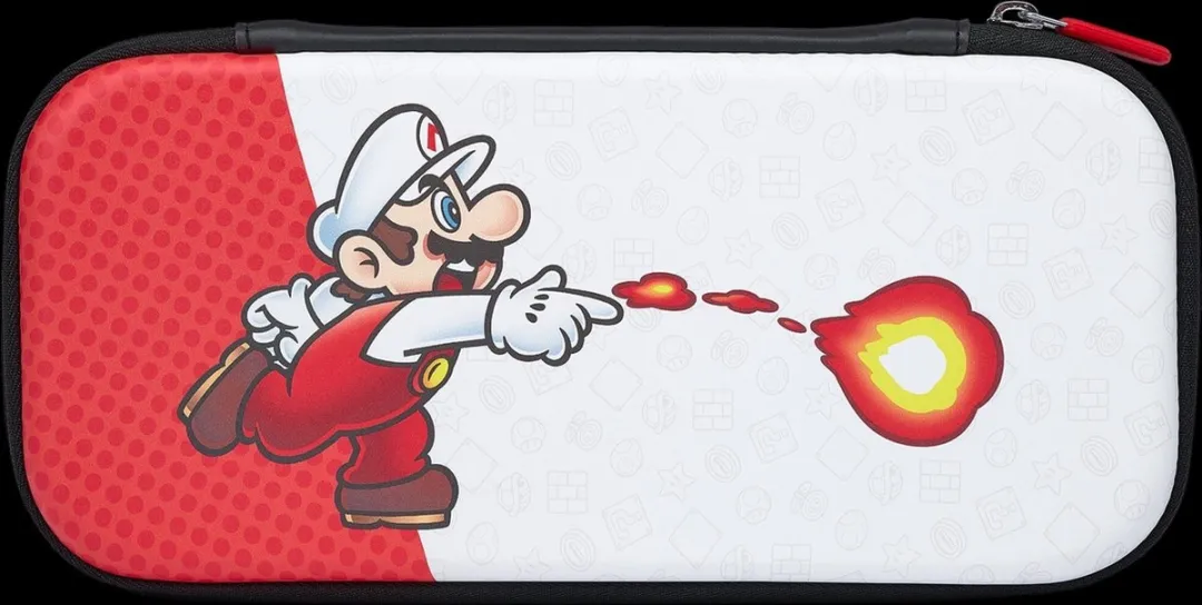 POWERA Slim Case Nintendo Switch OLED Firefall Mario - Rood/Wit