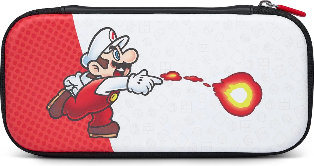 POWERA Slim Case Nintendo Switch OLED Firefall Mario - Rood/Wit