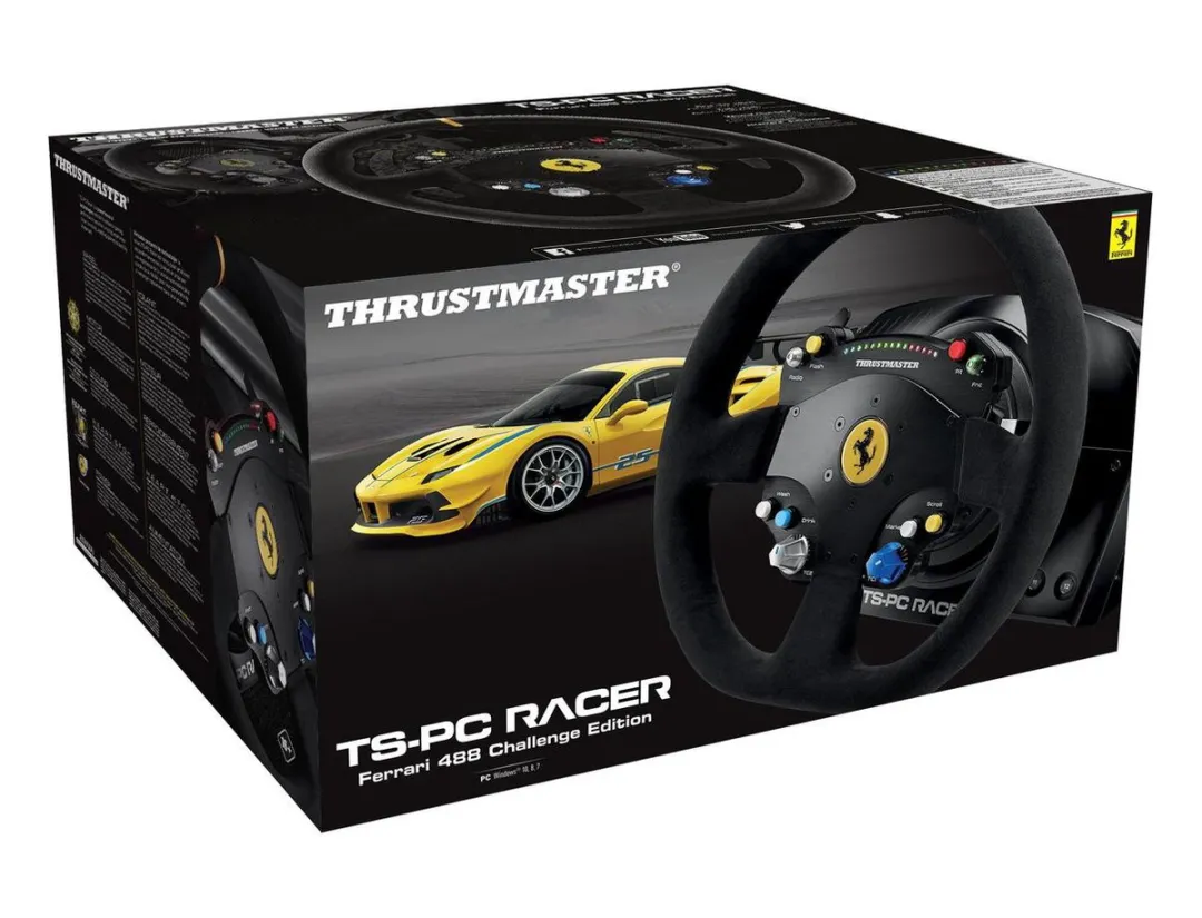 Thrustmaster TS-PC Racer Ferrari 488 Challlenge Edition - Racestuur - Force Feedback Racing - voor PC/ Windows