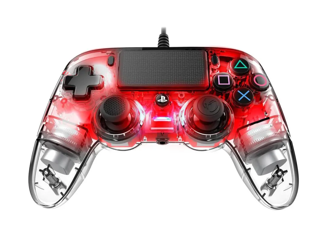 Nacon Compact Official Licensed Bedrade LED Controller - PS4 - Rood