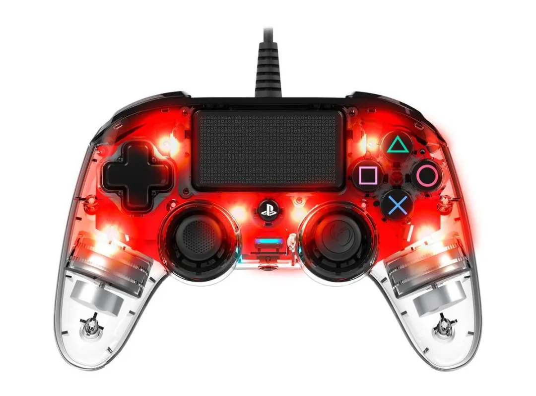 Nacon Compact Official Licensed Bedrade LED Controller - PS4 - Rood