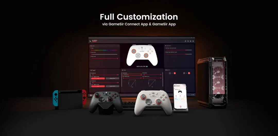 GameSir Nova 2 Lite - Draadloze Controller - Voor Switch/Switch 2/PC/Mobile - Luminous White