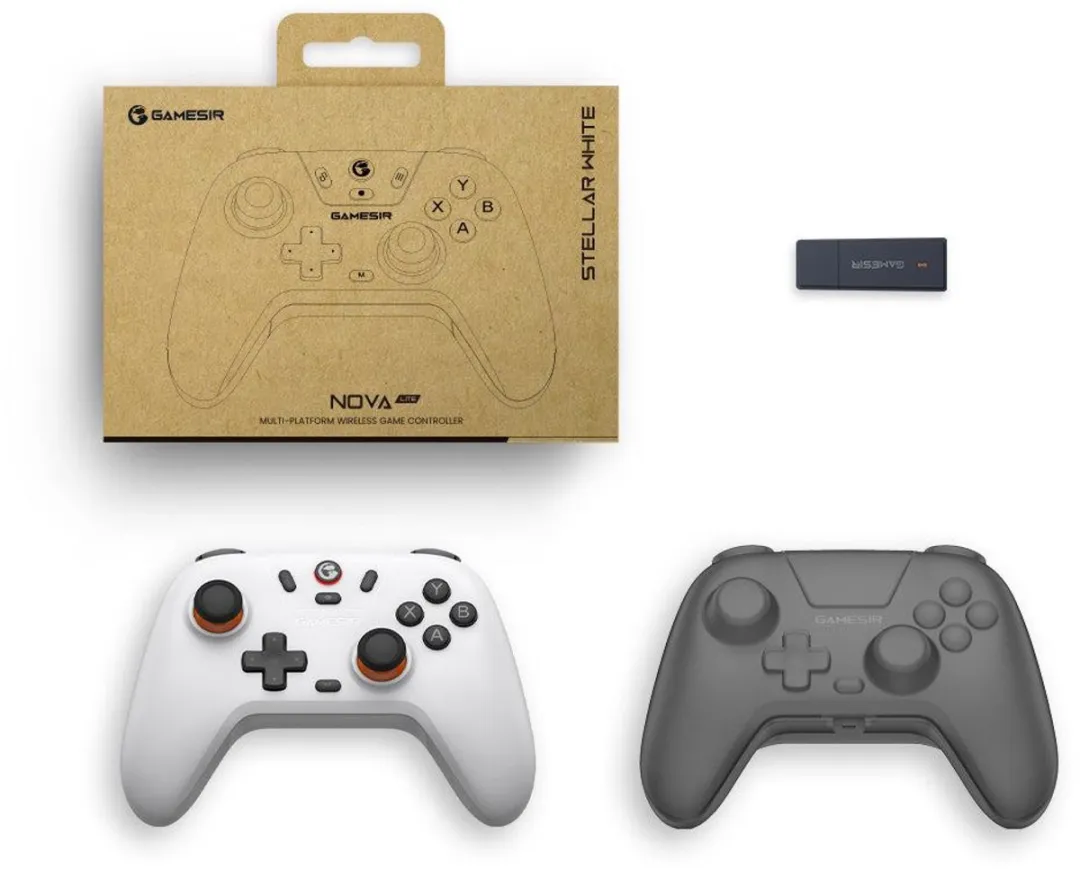 GameSir Nova Lite - Draadloze Controller - Hall Effect - Voor Switch/Switch 2/PC/Android/iOS - Grijs